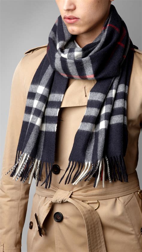 burberry whool mens scarf|Burberry check cashmere scarf.